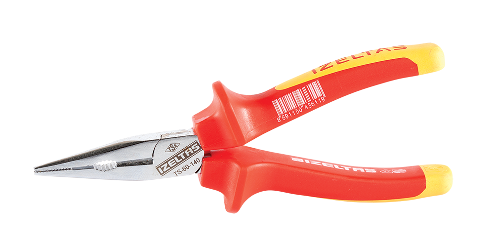 İzeltaş 140 Mm Long Flat Nose Pliers Electrician Insulated 1000v 3220136140