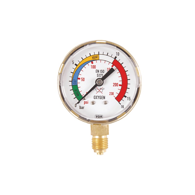 Yıldız 51016 Pressure Gauge Oxygen Output 0 - 16 Bar 63 Ø