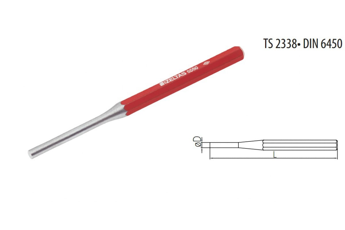 İzeltaş 4 Mm Flat Pin Staple Painted 5550240004