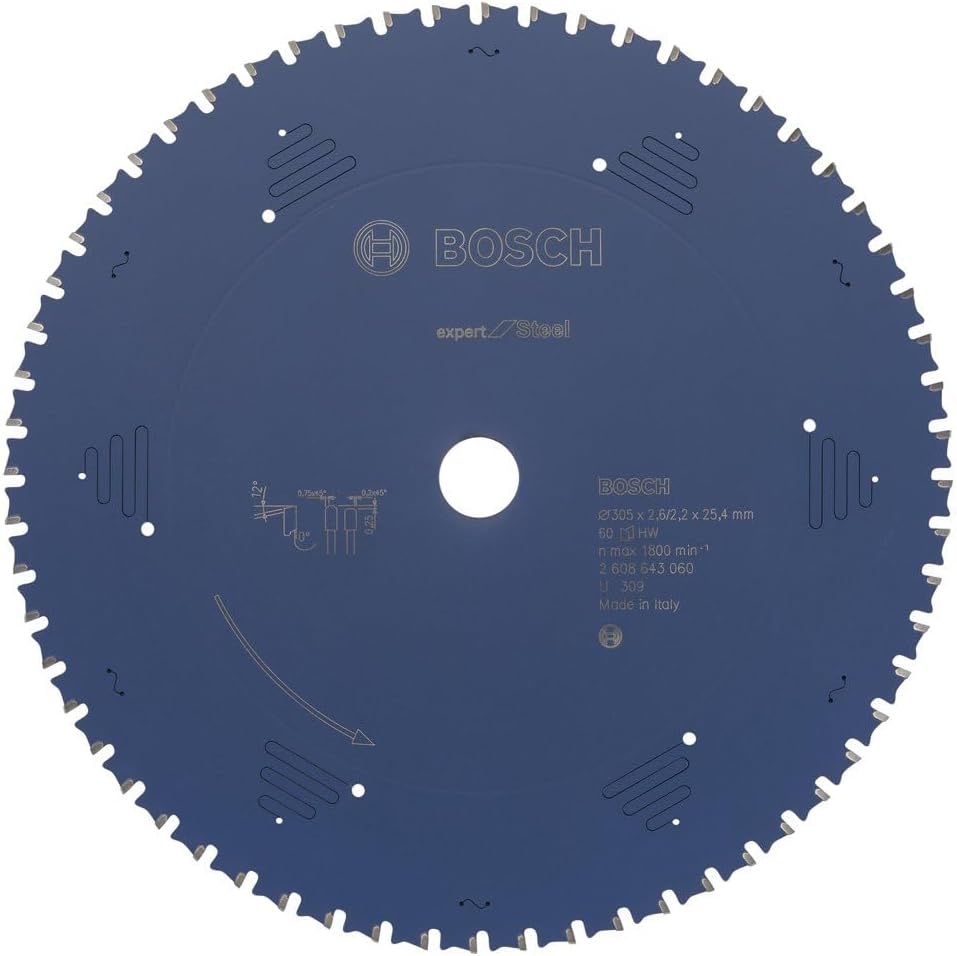 Bosch Expert Series Circular Saw Blade for Metal 305x25,4mm 60 Teeth 2608643060