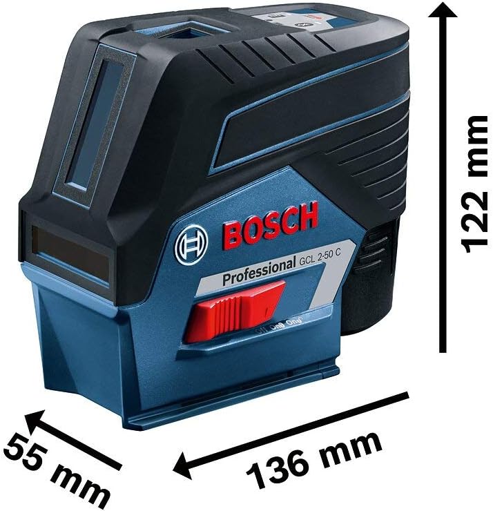 Bosch GCL 2-50 C Line Laser Alignment + RM2 Foot + BT150 Tripod 0601066G02