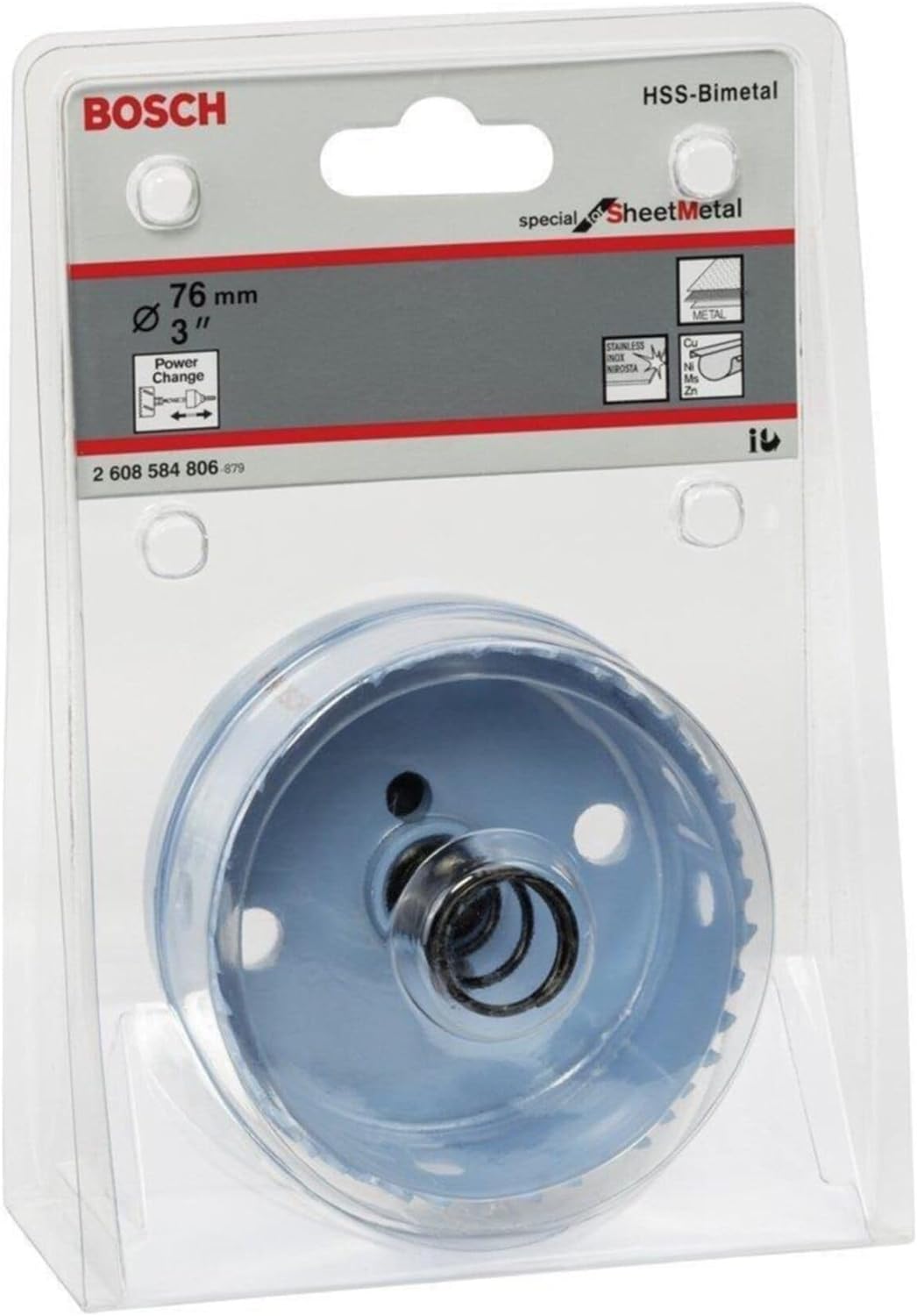 Bosch 2608584806 PC-PLUS SSM DELİK AÇMA TESTERESİ 76 MM