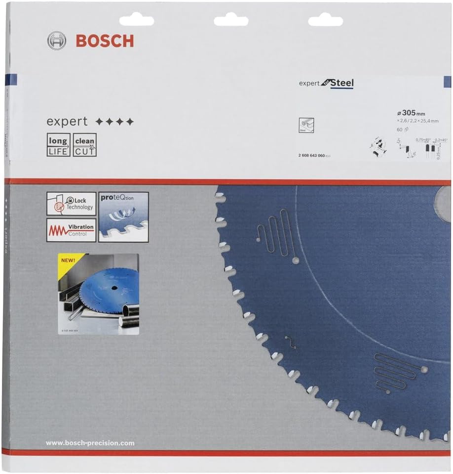 Bosch Expert Series Circular Saw Blade for Metal 305x25,4mm 60 Teeth 2608643060