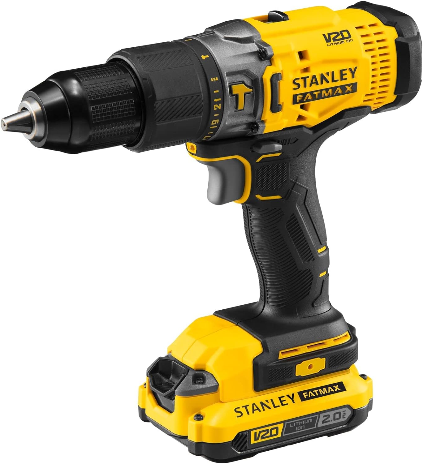 Stanley SCD718D2K 18V 2.0AH V20 Dual Cordless Hammer Drill