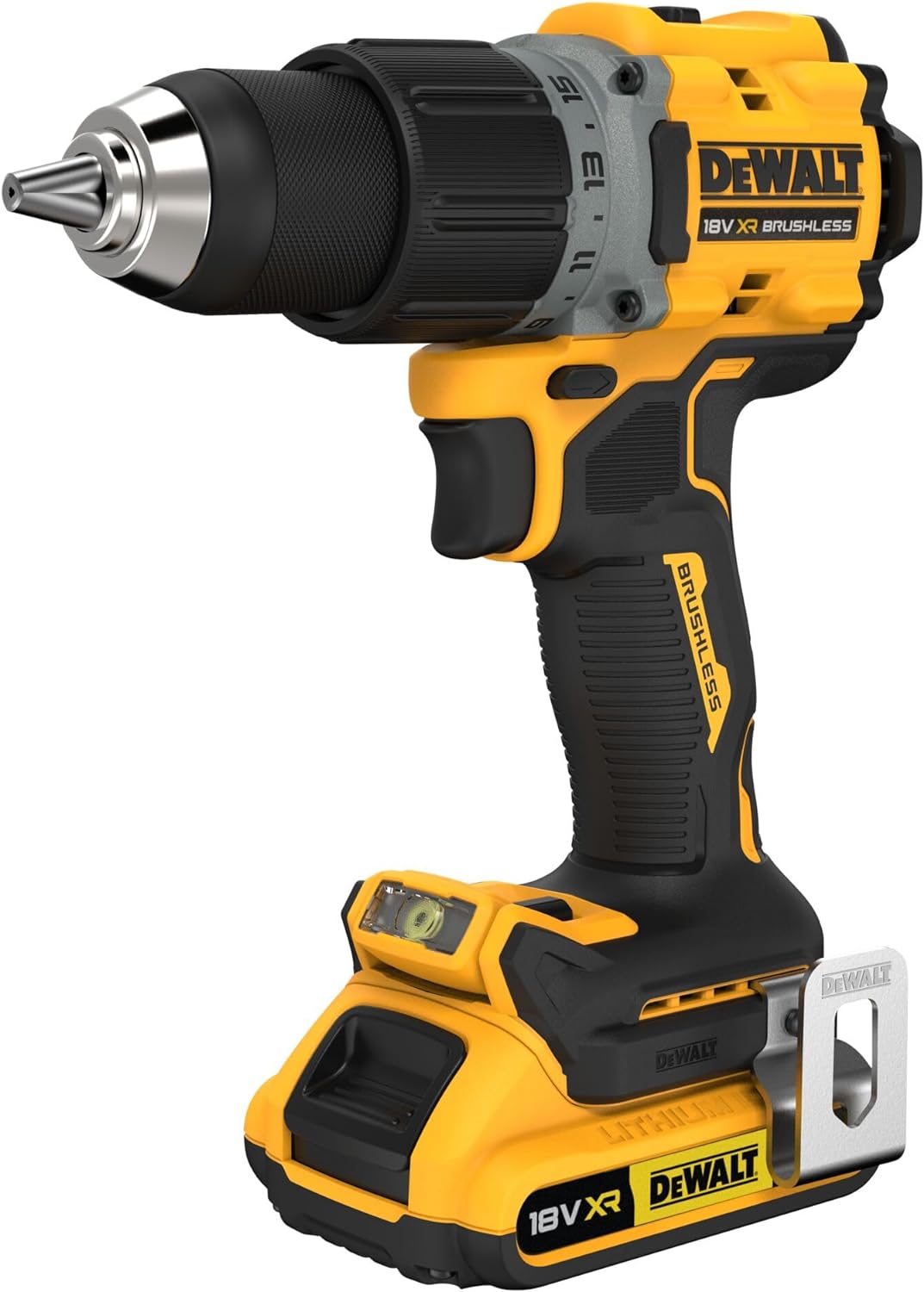 Dewalt DCD800D2T 18V 2.0 Ah Li-Ion Brushless Dual Cordless Hammer Drill