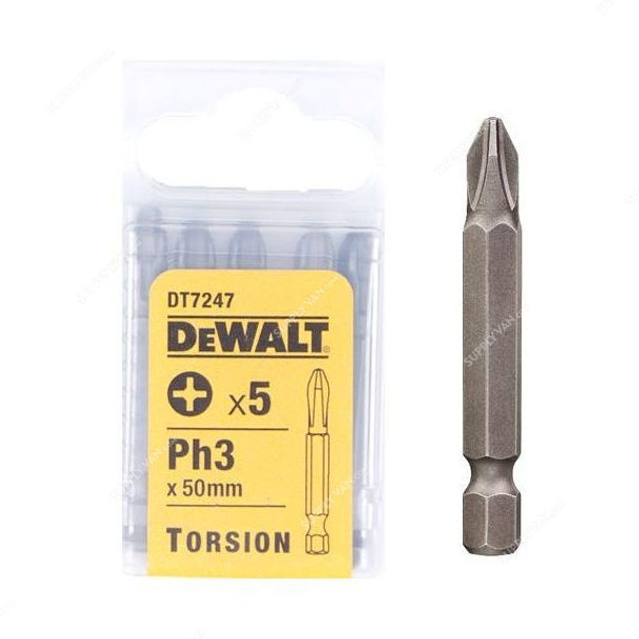 Dewalt Ph3x50mm Philips Torsion Tip (5 Pieces) DT7247