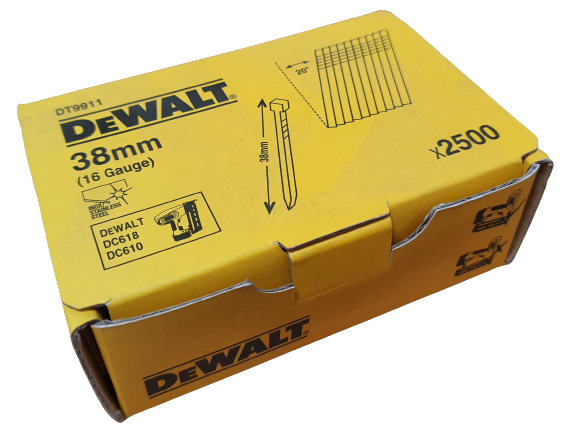 Dewalt 38mm Paslanmaz Çelik Köşeli Çivi Dewalt DT9911