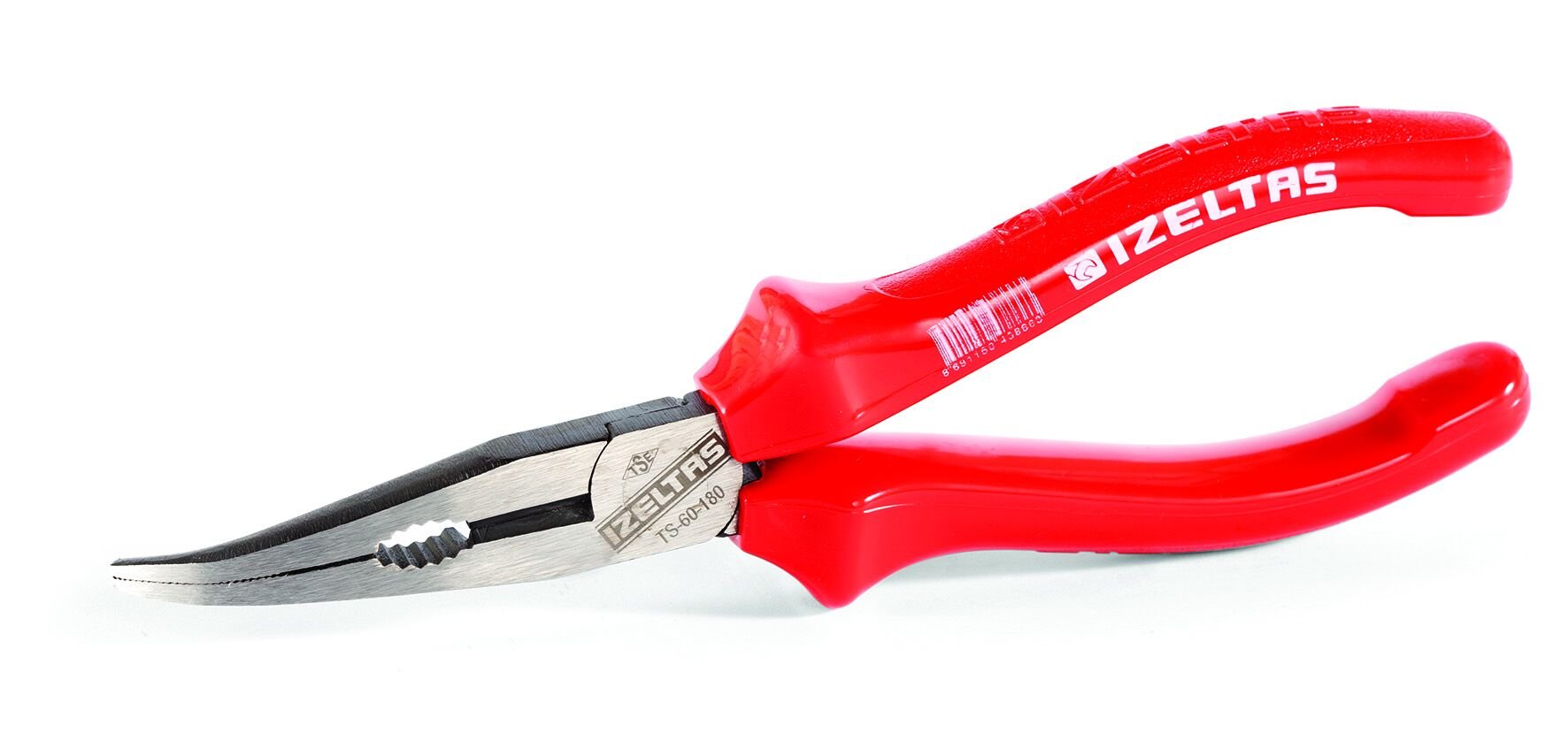 İzeltaş 180 Mm Long Needle Pliers Curved Tip Opaque 3225132180