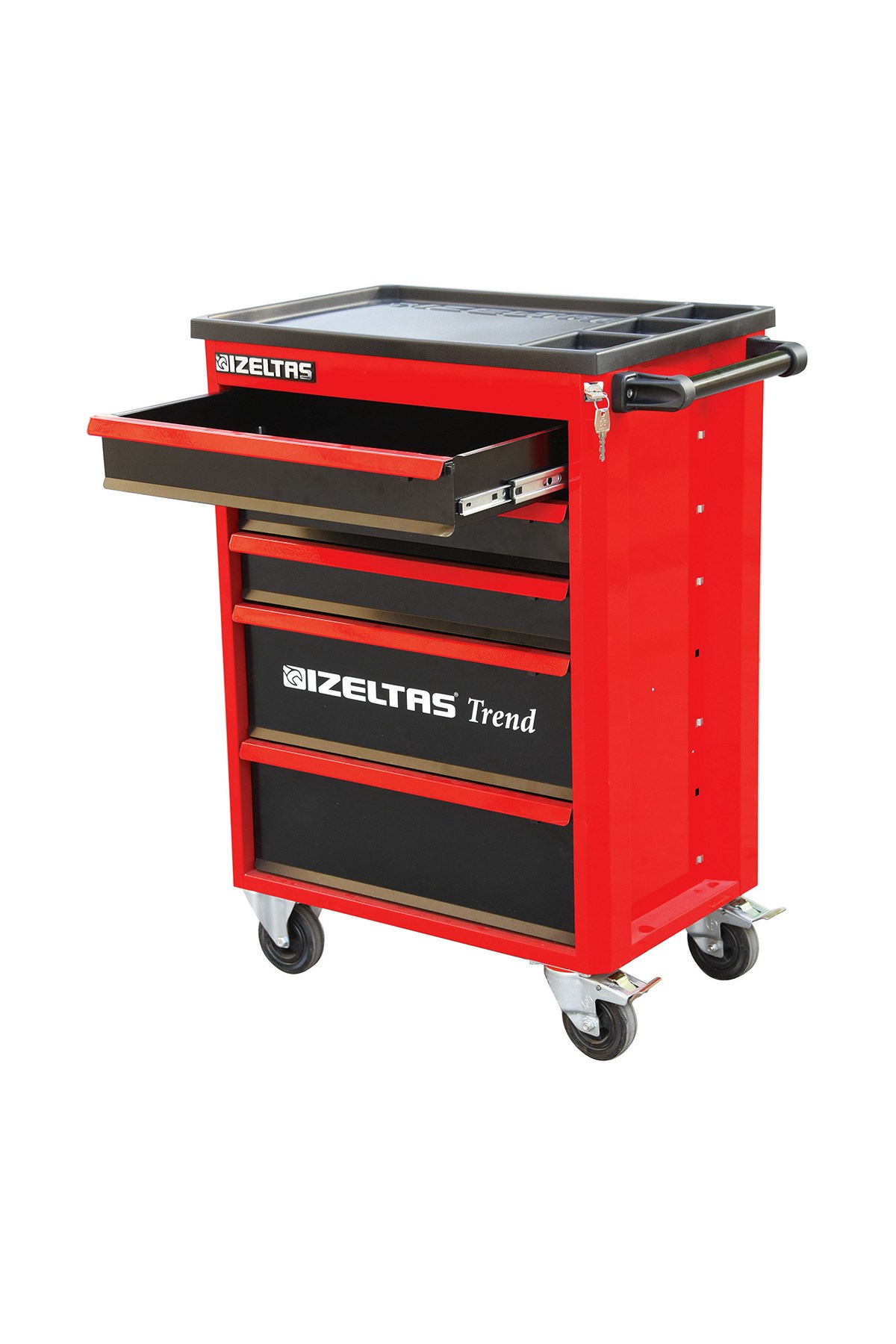 İzeltaş Trend 5 Drawers Tool Cabinet Red (Full - 93 -) 8244005096