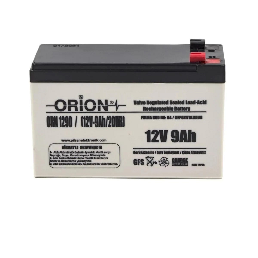 Orion 12v 9ah Bakımsız Kuru Akü