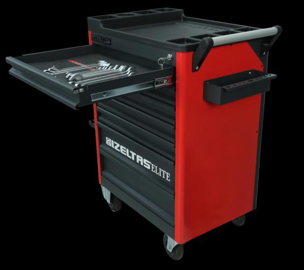 İzeltaş 13000005572 7 Drawers Elite Series Tool Cabinet Red Full-139