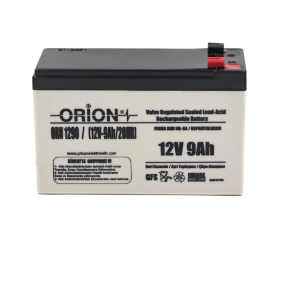 Orion 12v 9ah Bakımsız Kuru Akü