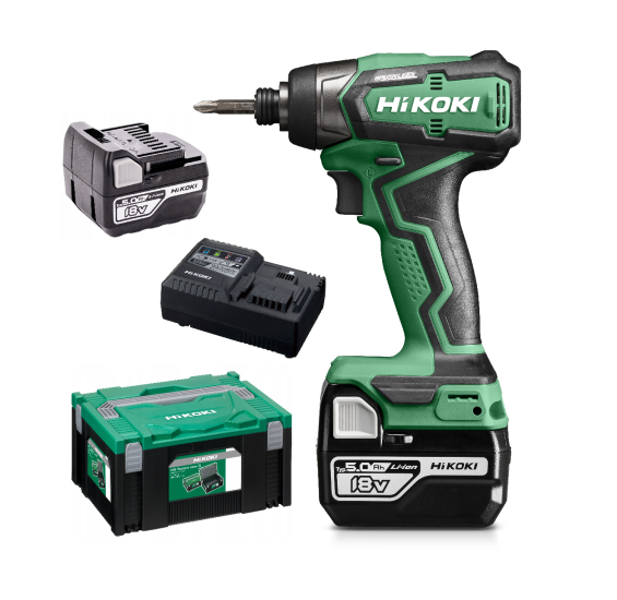 Hikoki WH18DD 18V/5Ah. 140Nm Brushless Cordless Impact Torque Screwdriver