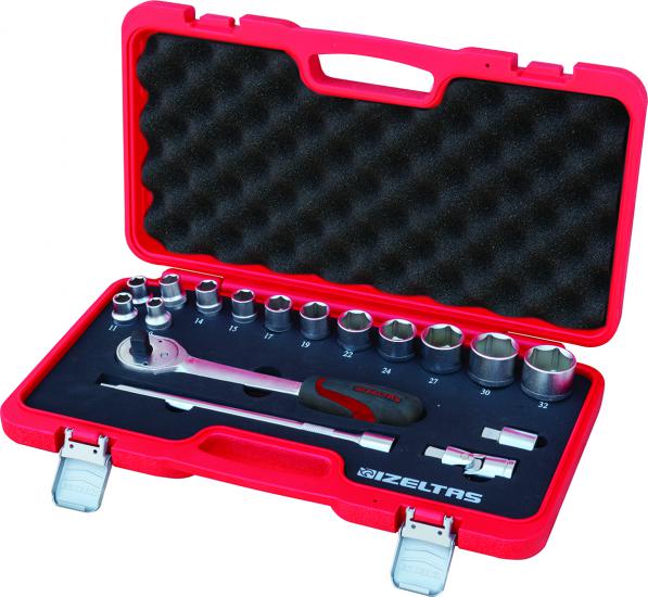 İzeltaş 1/2’’ Hexagonal Socket Wrench Set 17 Pieces (Without U Handle)