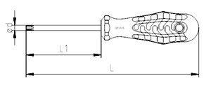 İzeltaş 4776180015 Holed Torx Bit Screwdriver TR15