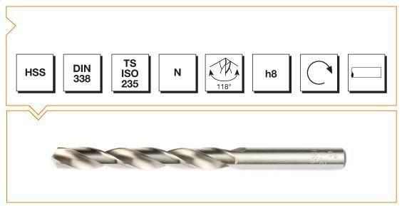 Machine Tool B00007000700 Hss DIN 338 Cylindrical Shank Short Ground Drill Bit 7 mm