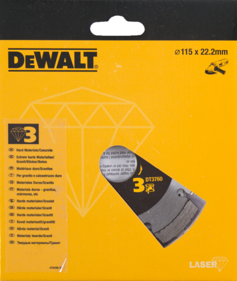 Dewalt DT3760 Elmas Disk, Granit, 115 Mm