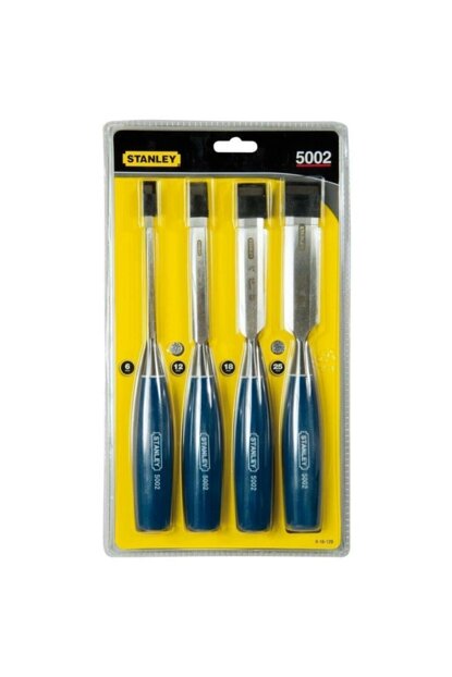 Stanley ST016129 4 Piece Chisel Set Classic Blue series