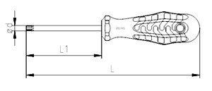 İzeltaş 4776180009 Holed Torx Bit Screwdriver TR9