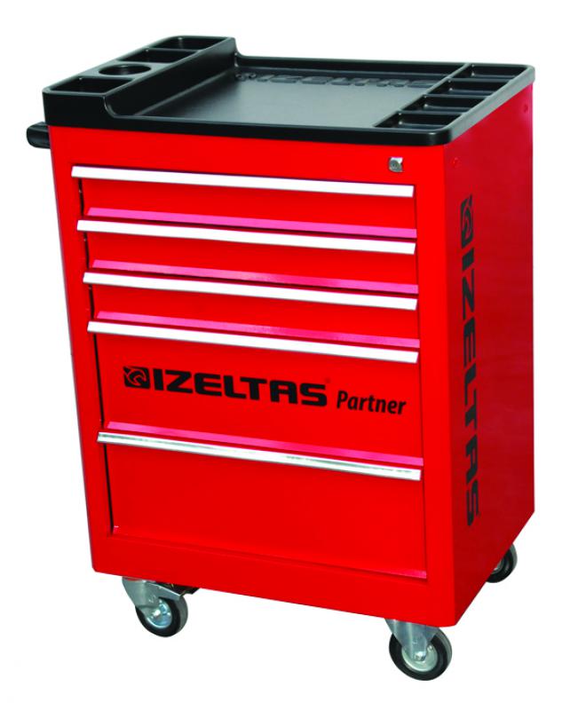 İzeltaş 8235 00 6121 Partner Tool Cabinet 121 Pieces 5 Drawers