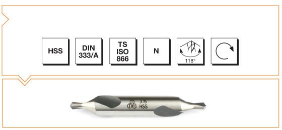 Machine Tool B00010010315 Hss DIN 333/A R Spot Drill 3.15 mm