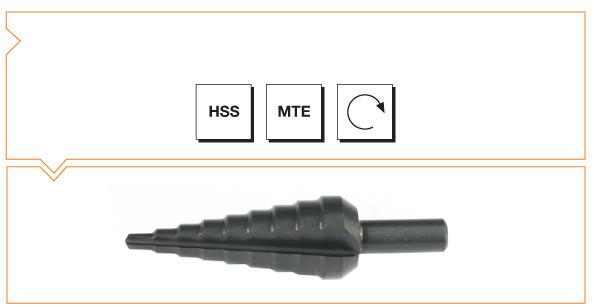 Machine Tool B00314010120 Hss 9 Stage Sheet Metal Drilling Drill 4-20 MM