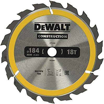 Dewalt DT1938 Daire Testere Bıçağı 184/16 mm 18DİŞ (DWE560 İÇİN)