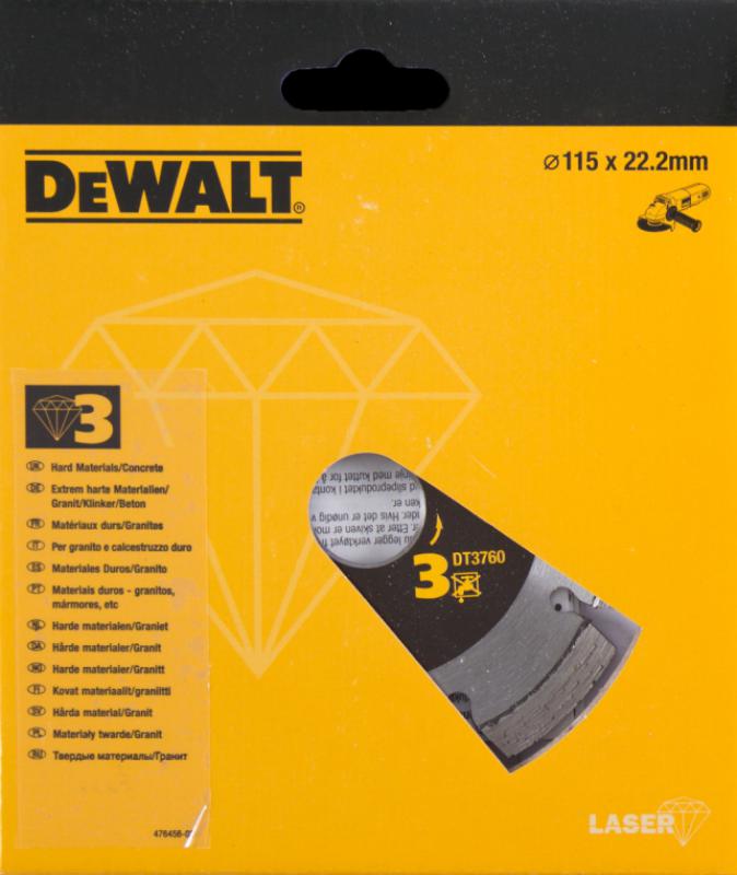 Dewalt DT3760 Elmas Disk, Granit, 115 Mm