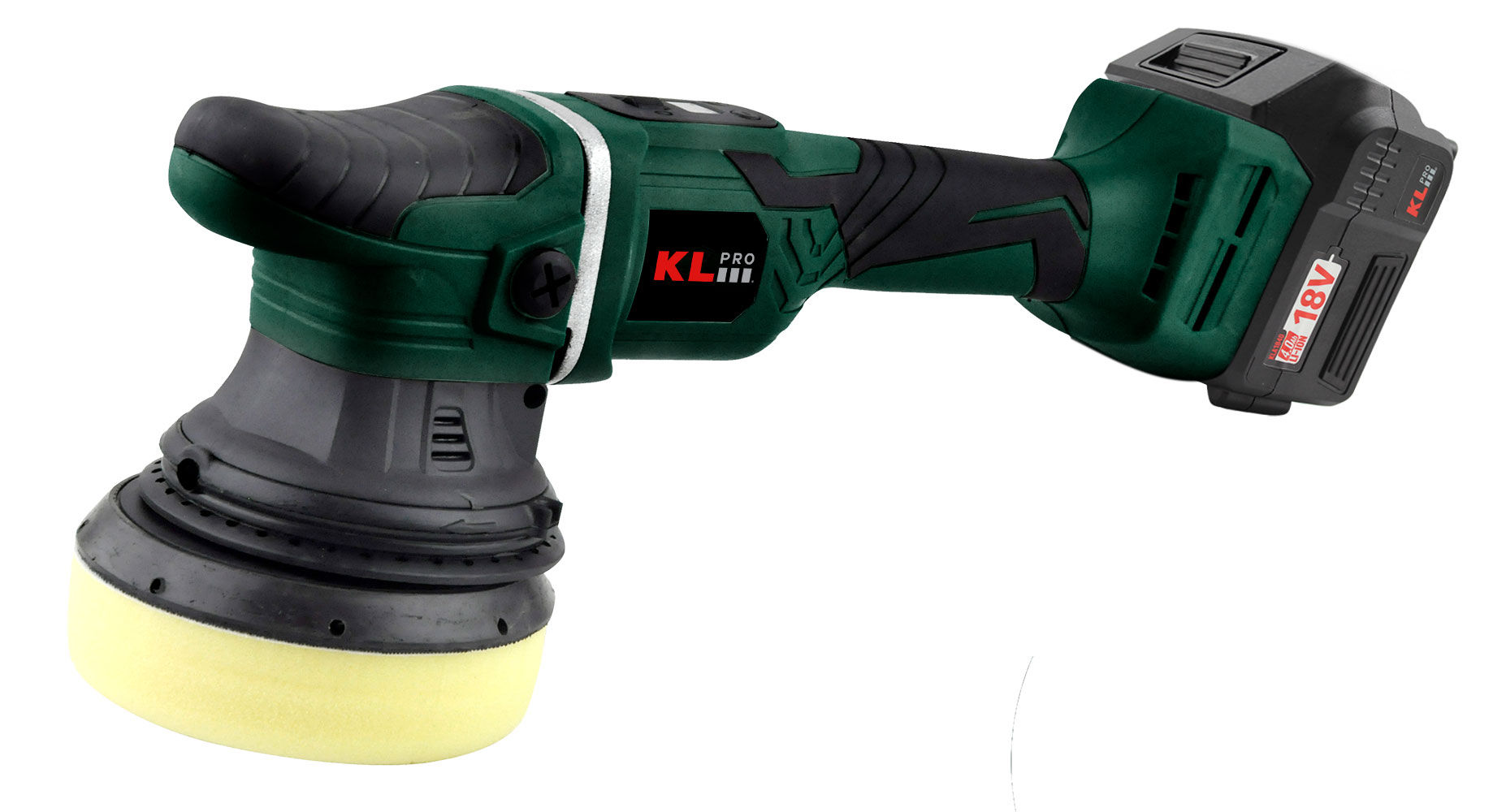 KL PRO KLPS18B-40 18Volt/4.0Ah Li-ion Dual Cordless Brushless 125mm Professional Polishing Machine